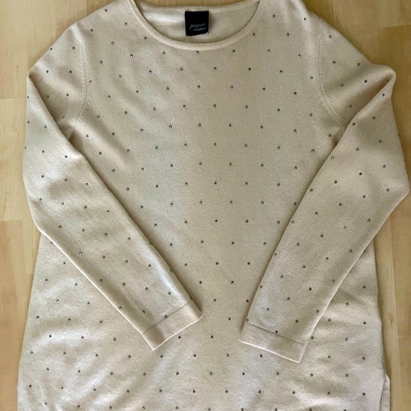 Persona by Marina Rinaldi Itlay Wool/Cashmere /Stud  Accent Tunic Sweate… - Picture 5 of 6